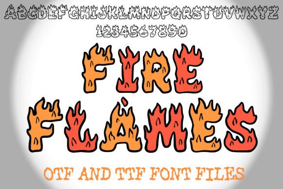 Fire Flames Font: A Bold Choice for Editorial Design