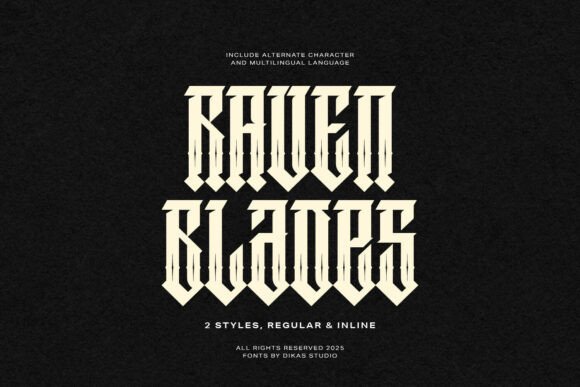 Font Choice That Stands Out: Raven Blades for Campaign Impact
