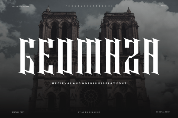 Geomaza: A Font That Elevates Branding With Medieval Elegance