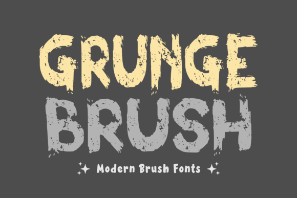 Grunge Brush: A Bold Font for Web Design