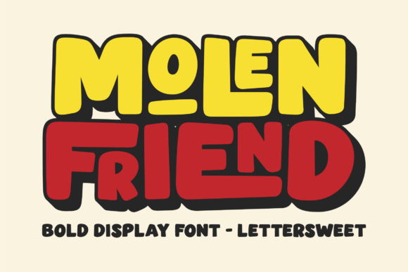 Molen Friend: A Playful Display Font for Digital Design