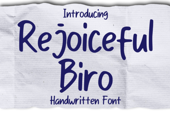 Rejoiceful Biro: A Playful Font for Branding Projects