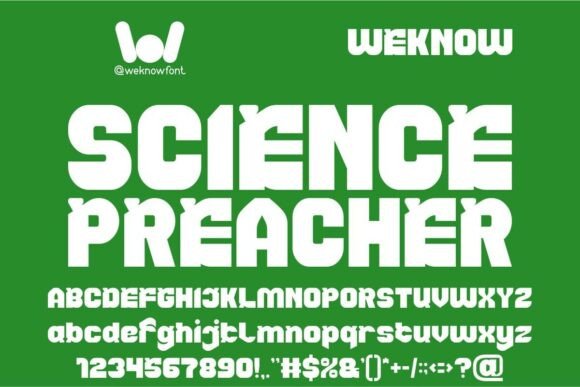 Science Preacher: A Bold Display Font for Digital Impact