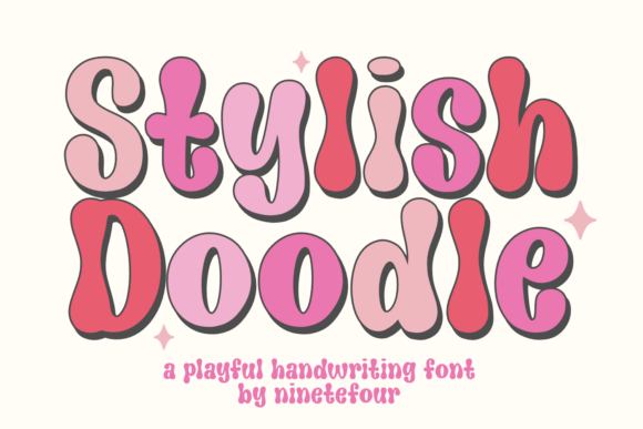 Stylish Doodle: A Groovy Typographic Escape